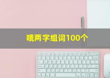 哦两字组词100个