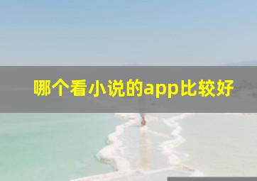 哪个看小说的app比较好