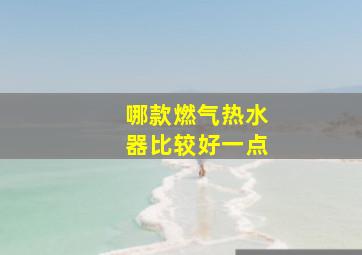 哪款燃气热水器比较好一点