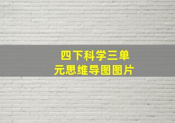 四下科学三单元思维导图图片