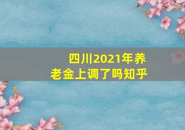 四川2021年养老金上调了吗知乎