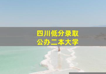 四川低分录取公办二本大学