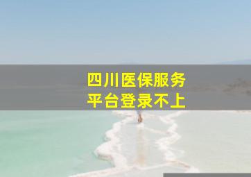 四川医保服务平台登录不上