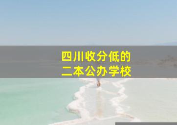 四川收分低的二本公办学校