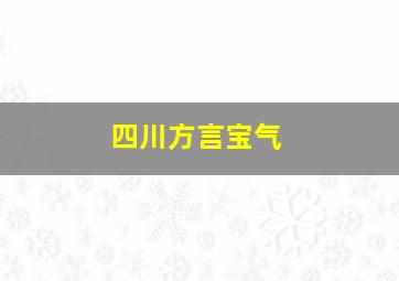 四川方言宝气