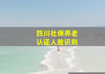 四川社保养老认证人脸识别