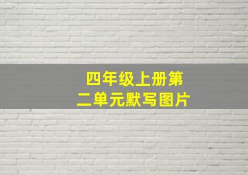 四年级上册第二单元默写图片