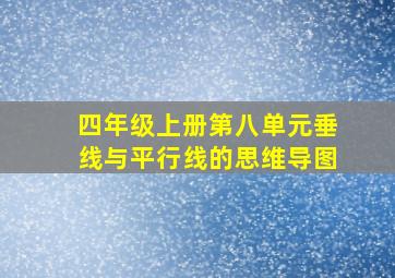 四年级上册第八单元垂线与平行线的思维导图