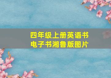 四年级上册英语书电子书湘鲁版图片