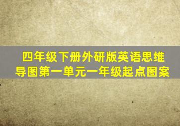 四年级下册外研版英语思维导图第一单元一年级起点图案