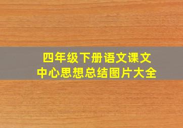 四年级下册语文课文中心思想总结图片大全