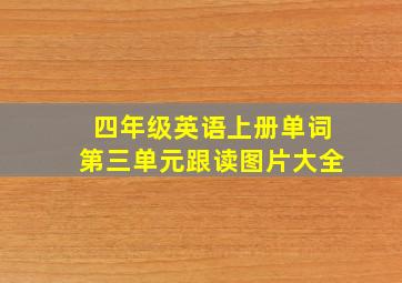 四年级英语上册单词第三单元跟读图片大全