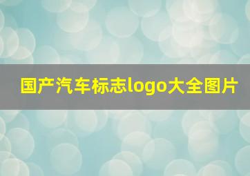 国产汽车标志logo大全图片