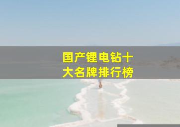 国产锂电钻十大名牌排行榜