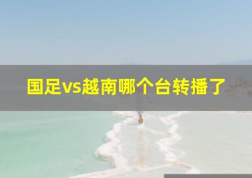 国足vs越南哪个台转播了