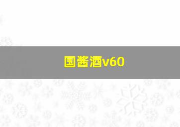 国酱酒v60