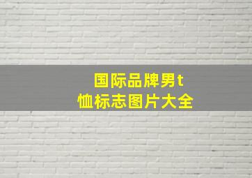 国际品牌男t恤标志图片大全