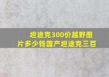 坦途克300价越野图片多少钱国产坦途克三百