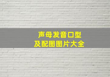 声母发音口型及配图图片大全