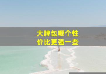 大牌包哪个性价比更强一些