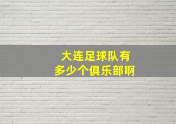 大连足球队有多少个俱乐部啊