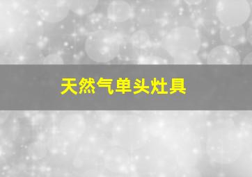 天然气单头灶具