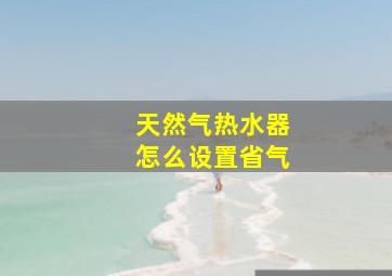 天然气热水器怎么设置省气