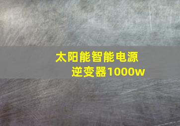 太阳能智能电源逆变器1000w