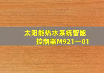 太阳能热水系统智能控制器M921一01