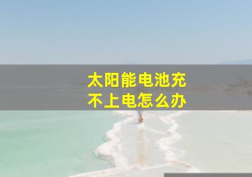 太阳能电池充不上电怎么办