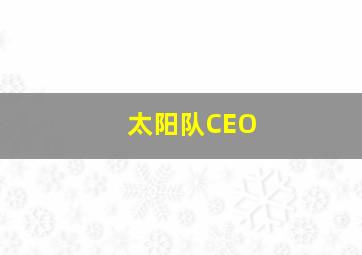 太阳队CEO