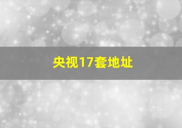 央视17套地址