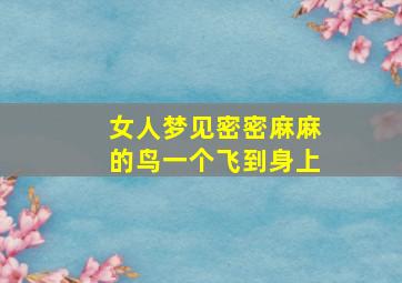 女人梦见密密麻麻的鸟一个飞到身上