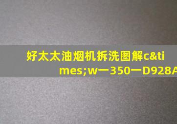 好太太油烟机拆洗图解c×w一350一D928A