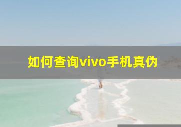 如何查询vivo手机真伪