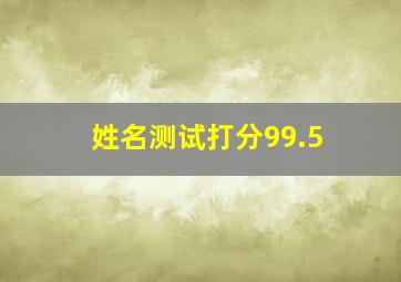 姓名测试打分99.5