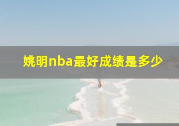 姚明nba最好成绩是多少