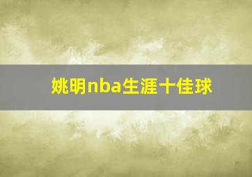 姚明nba生涯十佳球