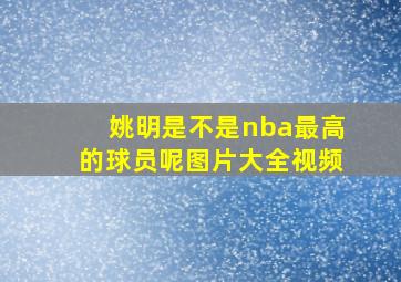 姚明是不是nba最高的球员呢图片大全视频