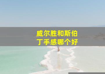 威尔胜和斯伯丁手感哪个好