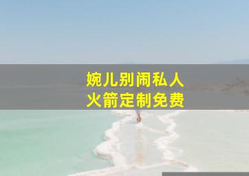 婉儿别闹私人火箭定制免费