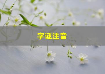 字谜注音