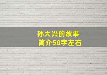 孙大兴的故事简介50字左右