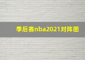 季后赛nba2021对阵图