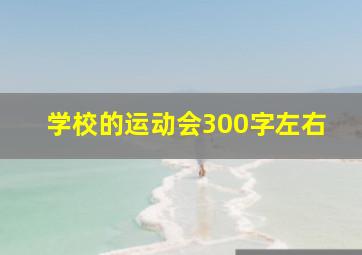 学校的运动会300字左右