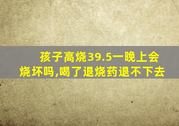 孩子高烧39.5一晚上会烧坏吗,喝了退烧药退不下去