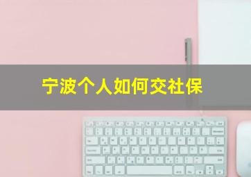 宁波个人如何交社保