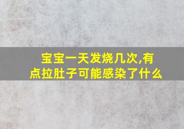 宝宝一天发烧几次,有点拉肚子可能感染了什么