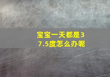 宝宝一天都是37.5度怎么办呢