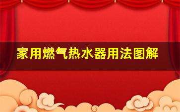 家用燃气热水器用法图解